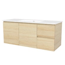 Nevada 1200mm Wall Hung Vanity with Ceramic Countertop